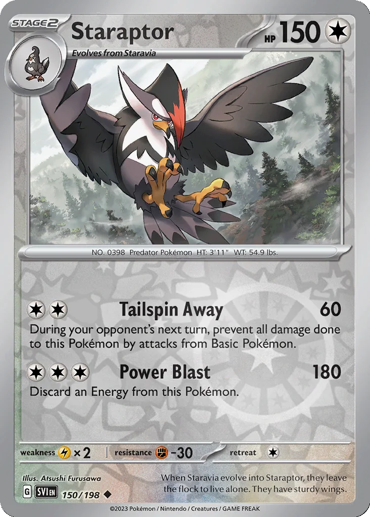 Staraptor 150/198 Scarlet & Violet (Reverse holo)