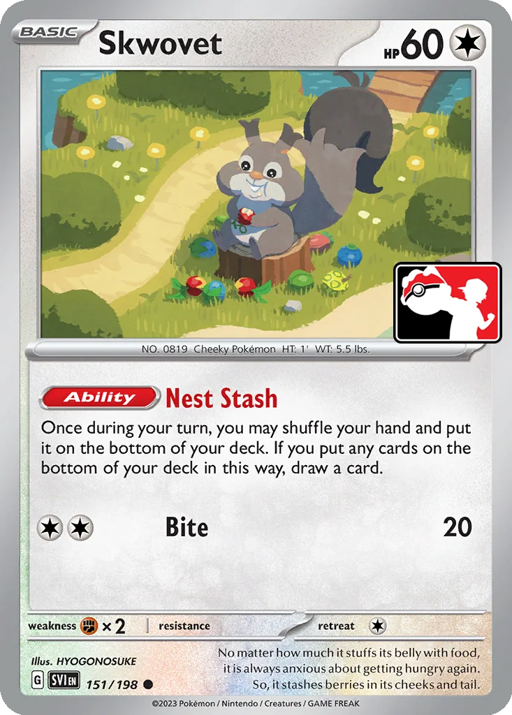 Skwovet 151/198 Scarlet & Violet (Play! Pokémon)