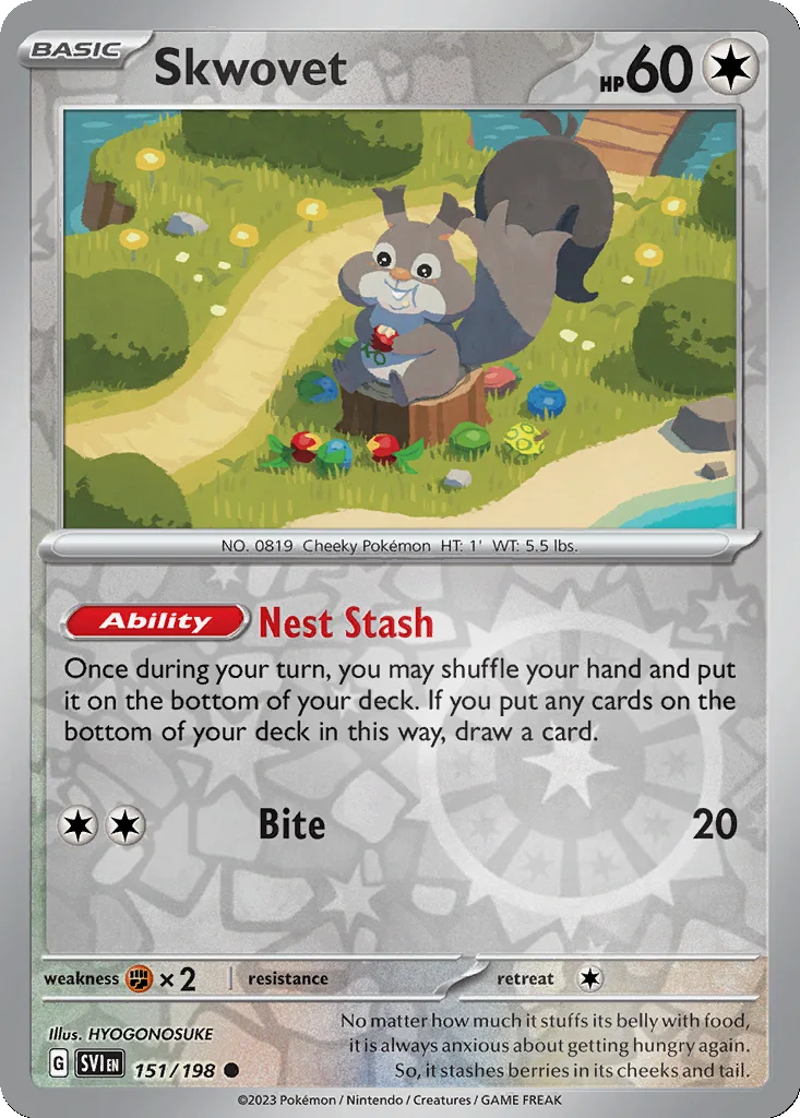 Skwovet 151/198 Scarlet & Violet (Reverse holo)