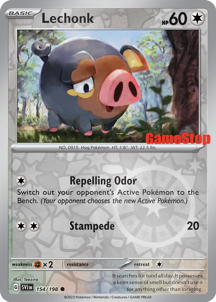 Lechonk 154/198 Scarlet & Violet (GameStop)