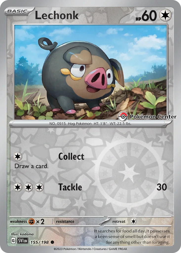 Lechonk 155/198 Scarlet & Violet (Pokémon Center)