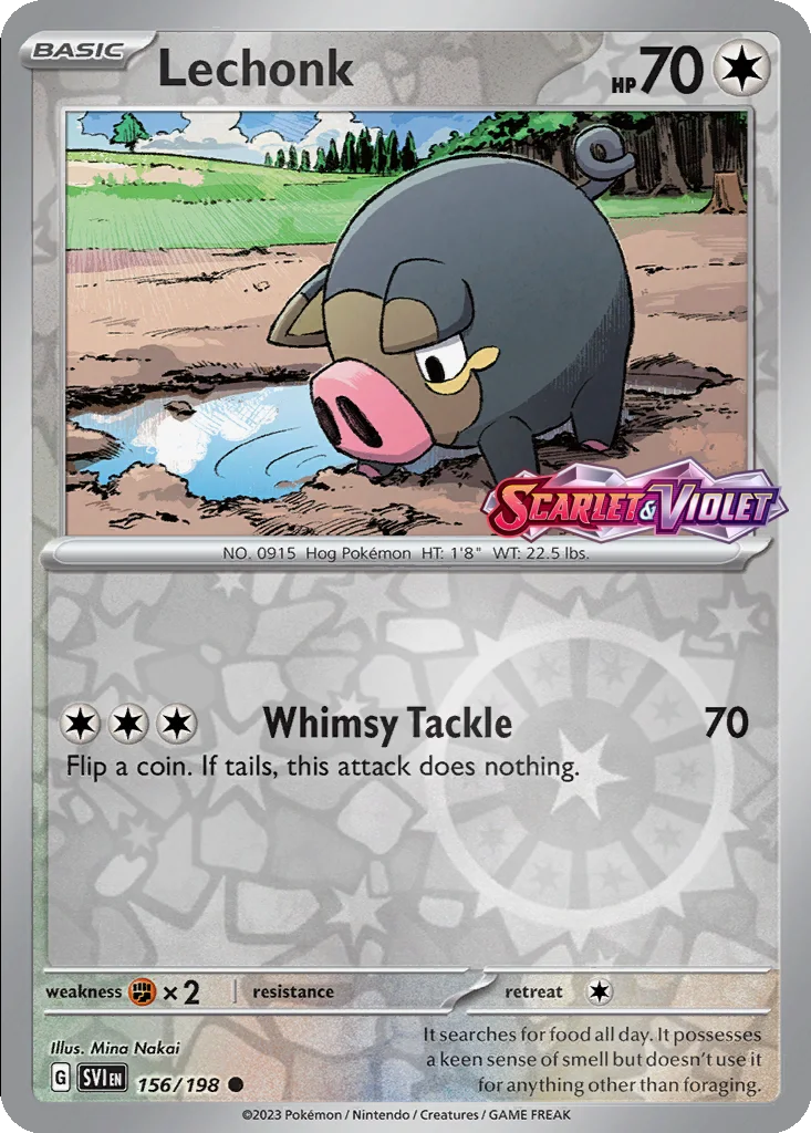 Lechonk 156/198 Scarlet & Violet (Expansion Stamp)