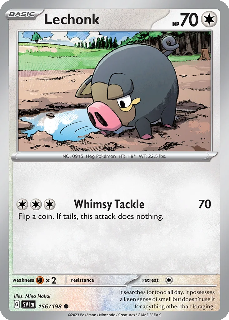 Lechonk 156/198 Scarlet & Violet (Normal)