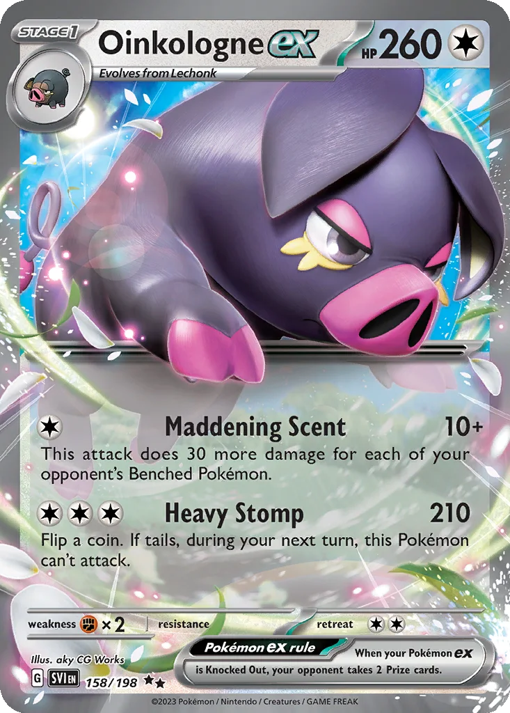 Oinkologne ex 158/198 Scarlet & Violet (Holo)