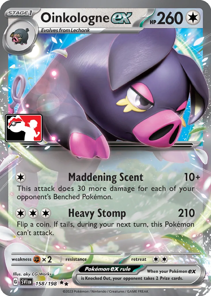 Oinkologne ex 158/198 Scarlet & Violet (Play! Pokémon)