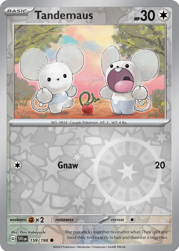 Tandemaus 159/198 Scarlet & Violet (Reverse holo)