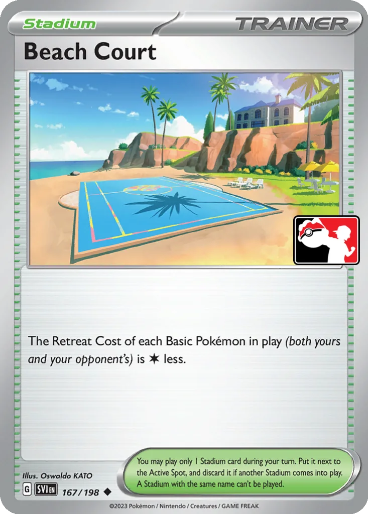 Beach Court 167/198 Scarlet & Violet (Play! Pokémon (Cosmos Holo))