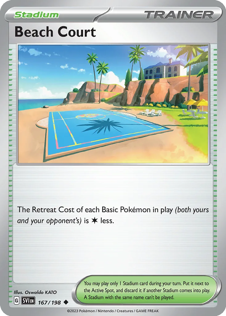Beach Court 167/198 Scarlet & Violet (Normal)