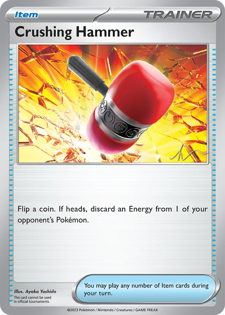 Crushing Hammer 168/198 Scarlet & Violet (World Championships Deck 2024: Crushing Thorn by Fernando Cifuentes)
