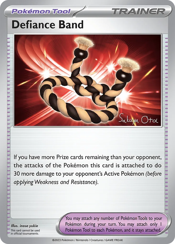Defiance Band 169/198 Scarlet & Violet (World Championships Deck 2024: Ancient Toolbox by Sakuya Ota)