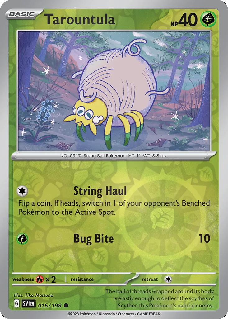 Tarountula 016/198 Scarlet & Violet (Reverse holo)