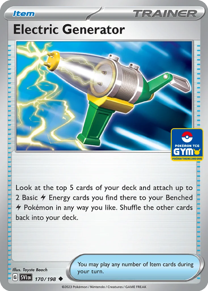 Electric Generator 170/198 Scarlet & Violet (Pokémon TCG Gym)