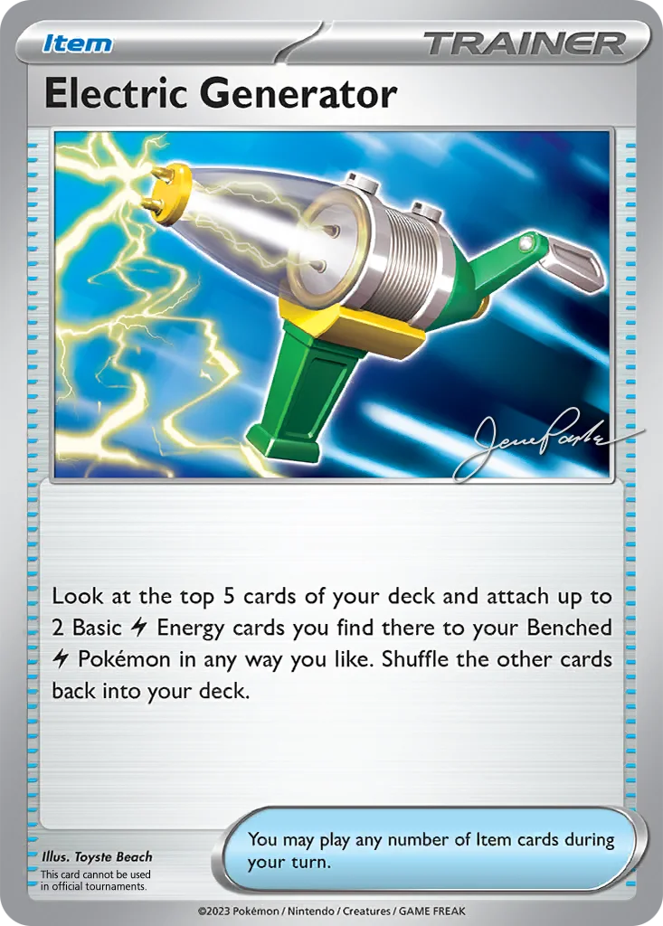 Electric Generator 170/198 Scarlet & Violet (World Championships Deck 2024: The 'Don by Jesse Parker)