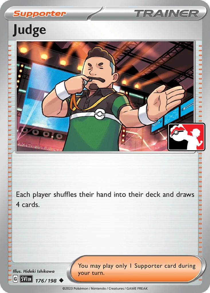 Judge 176/198 Scarlet & Violet (Play! Pokémon (Cosmos Holo))