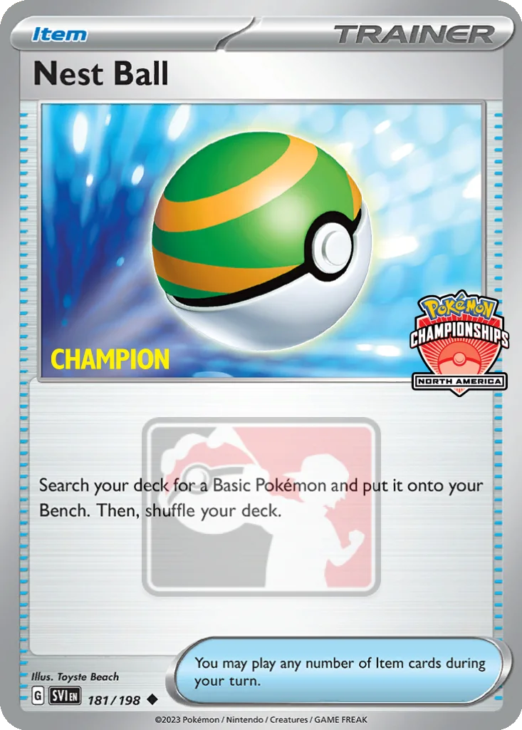 Nest Ball 181/198 Scarlet & Violet (North America Championships (Champion))