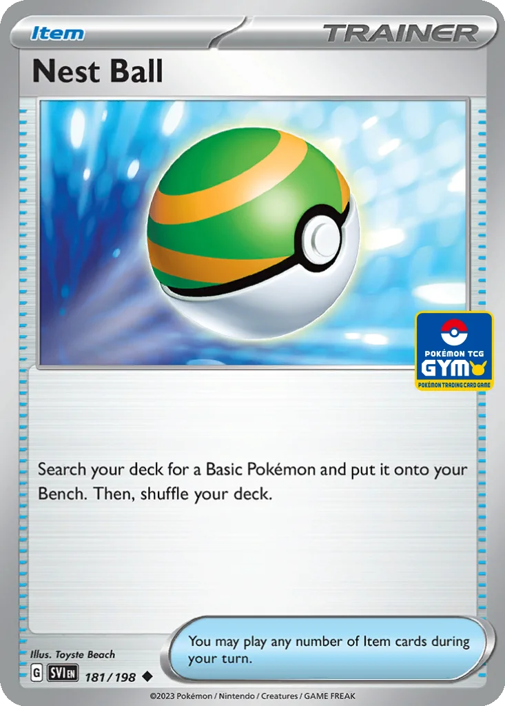 Nest Ball 181/198 Scarlet & Violet (Pokémon TCG Gym)