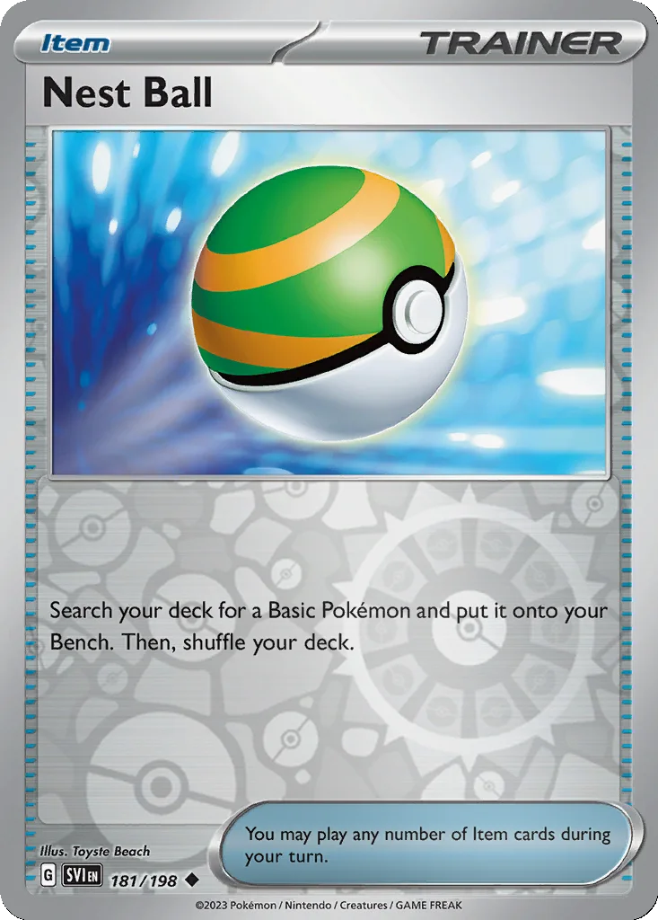 Nest Ball 181/198 Scarlet & Violet (Reverse holo)