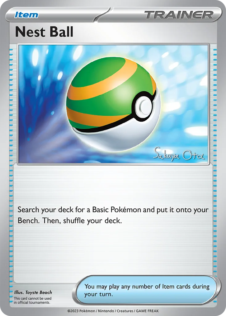 Nest Ball 181/198 Scarlet & Violet (World Championships Deck 2024: Ancient Toolbox by Sakuya Ota)