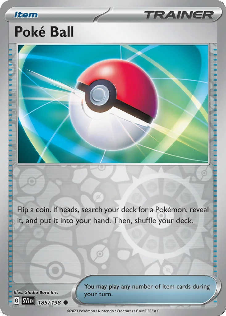 Poké Ball 185/198 Scarlet & Violet (Reverse holo)