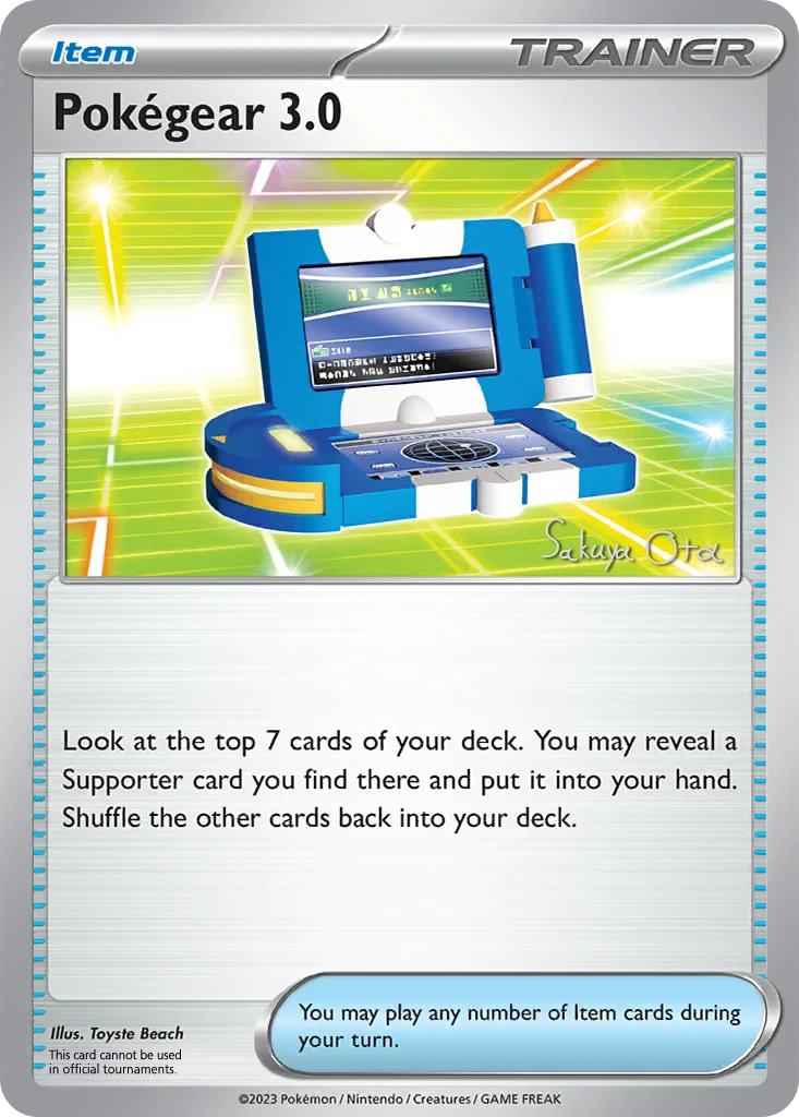 Pokégear 3.0 186/198 Scarlet & Violet (World Championships Deck 2024: Ancient Toolbox by Sakuya Ota)