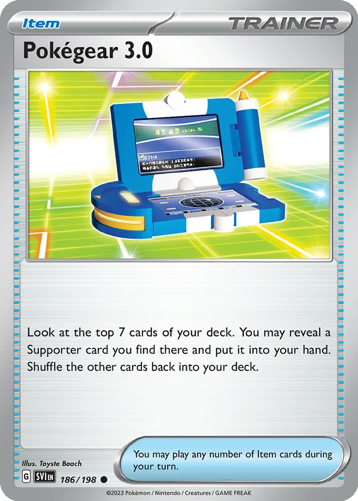Pokégear 3.0 186/198 Scarlet & Violet (World Championships Deck 2025: Joltdengo by Liao Fu Guan)
