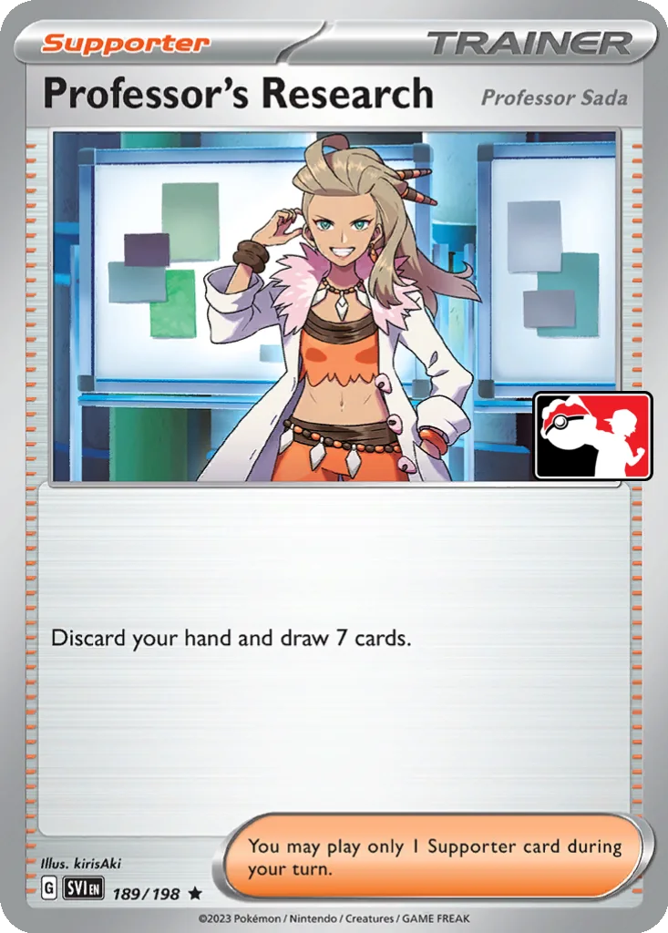 Professor's Research (Professor Sada) 189/198 Scarlet & Violet (Play! Pokémon)