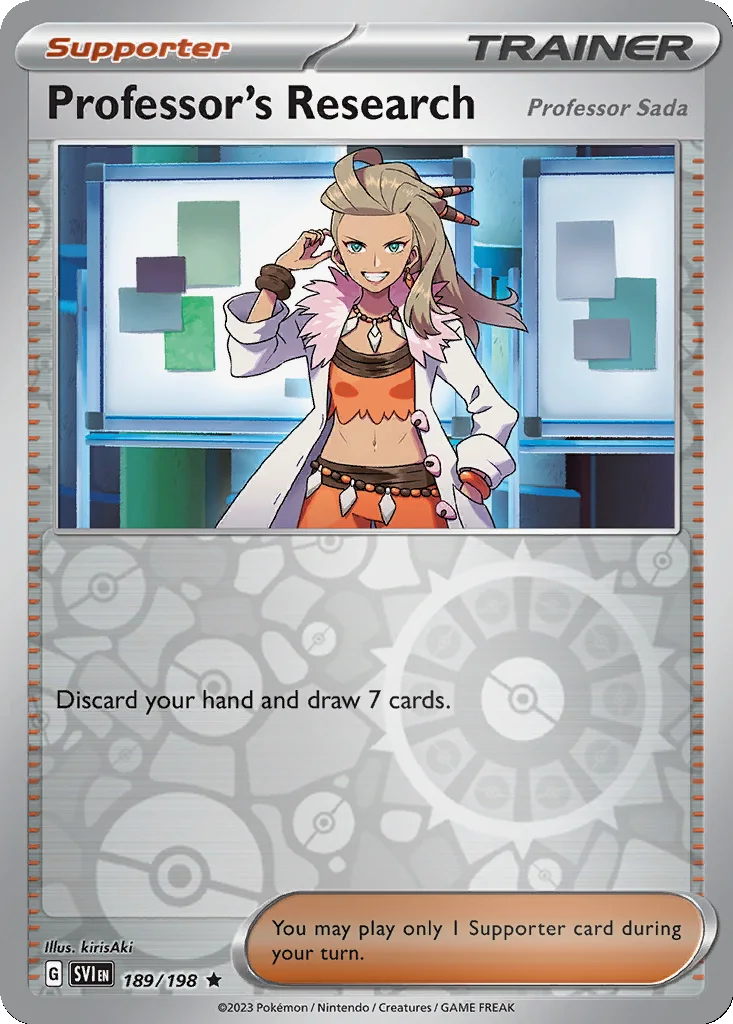 Professor's Research (Professor Sada) 189/198 Scarlet & Violet (Reverse holo)