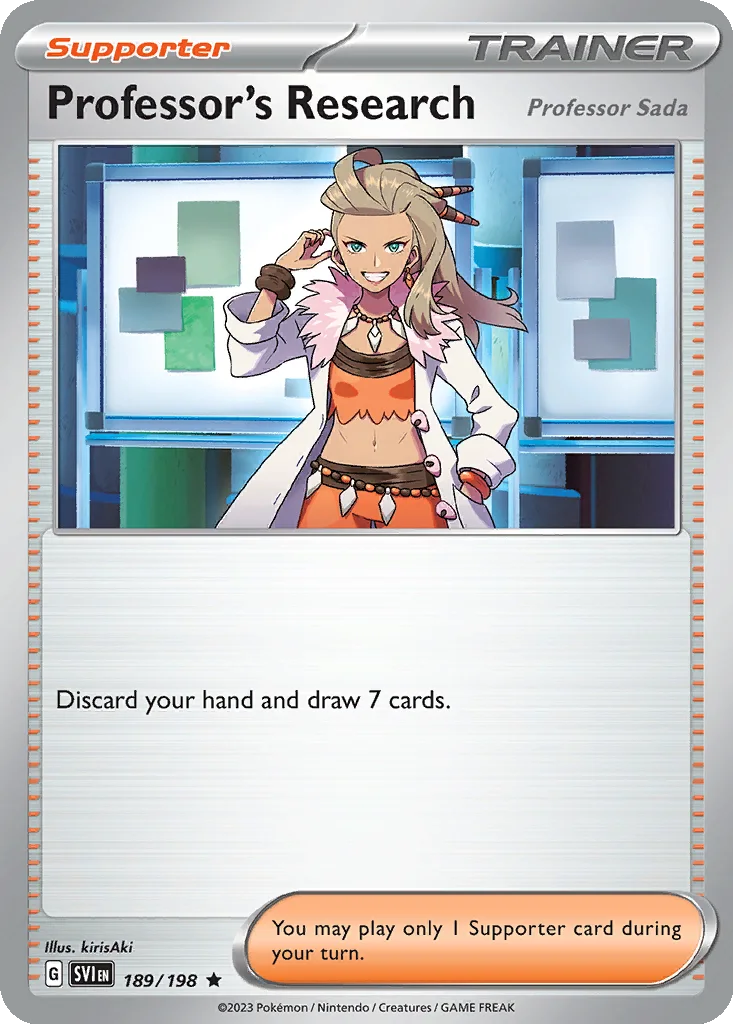 Professor's Research (Professor Sada) 189/198 Scarlet & Violet (Non-Holo)