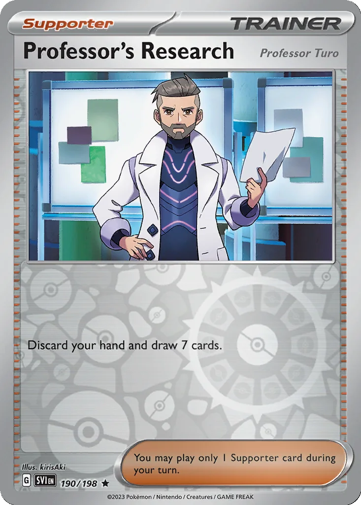 Professor's Research (Professor Turo) 190/198 Scarlet & Violet (Reverse holo)