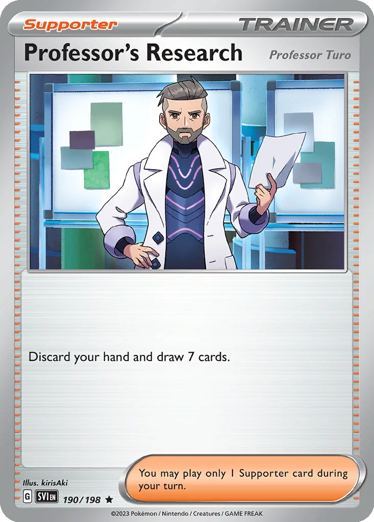 Professor's Research (Professor Turo) 190/198 Scarlet & Violet (Non-Holo)