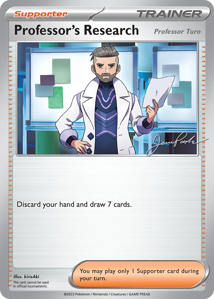 Professor's Research (Professor Turo) 190/198 Scarlet & Violet (World Championships Deck 2024: The 'Don by Jesse Parker)
