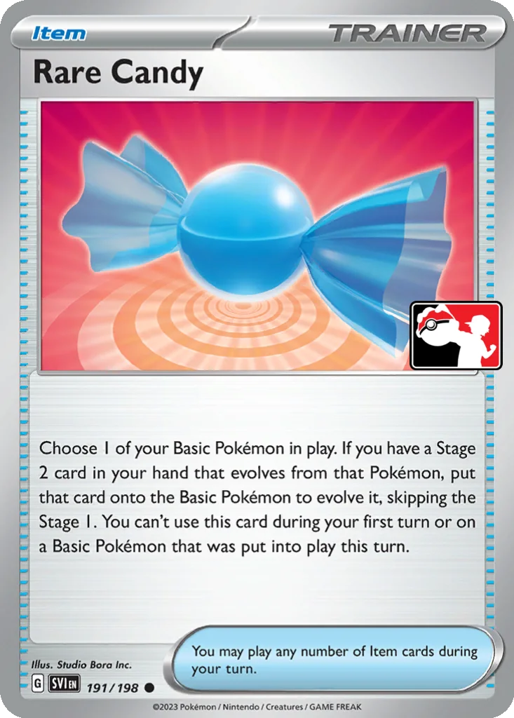 Rare Candy 191/198 Scarlet & Violet (Play! Pokémon (Cosmos Holo))