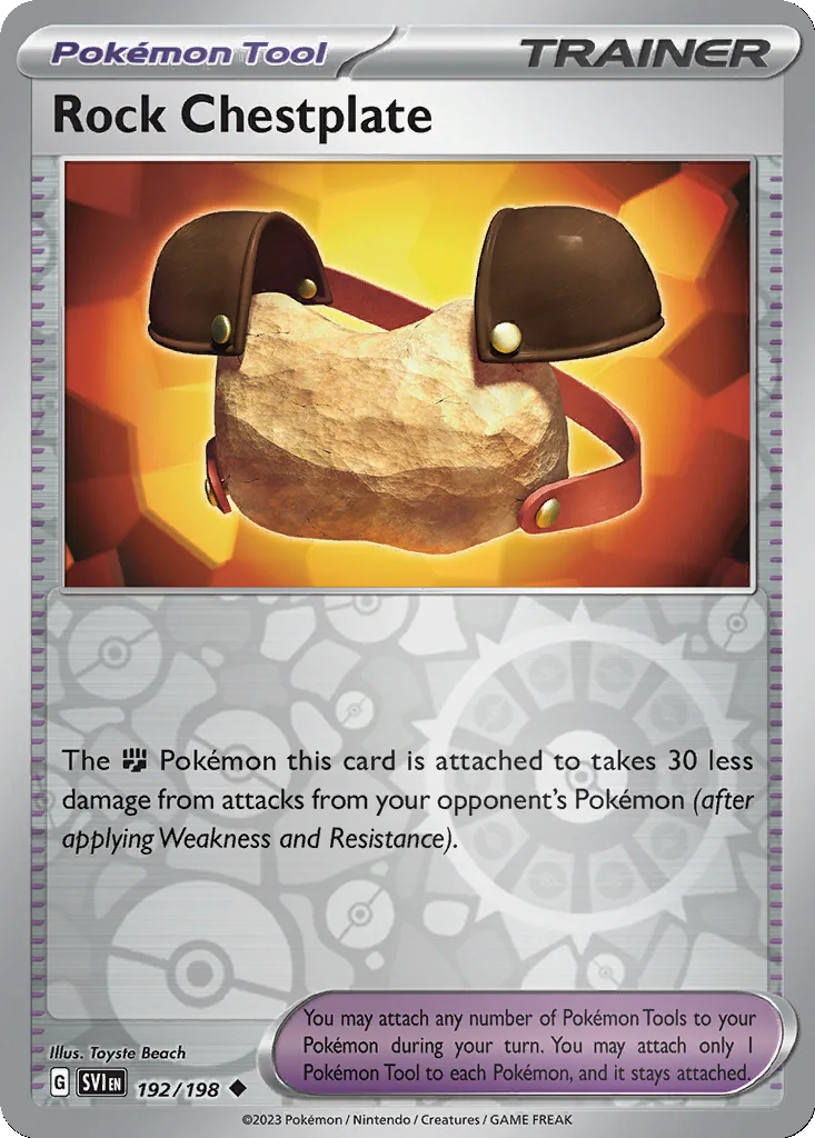 Rock Chestplate 192/198 Scarlet & Violet (Reverse holo)