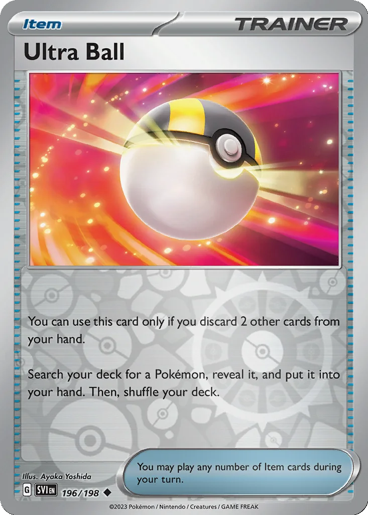 Ultra Ball 196/198 Scarlet & Violet (Reverse holo)