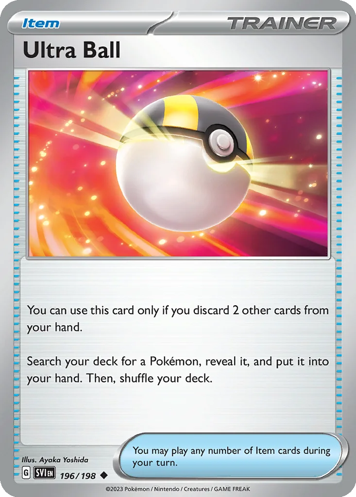 Ultra Ball 196/198 Scarlet & Violet (World Championships Deck 2025: Flutter Devo Gardevoir by Riley McKay)