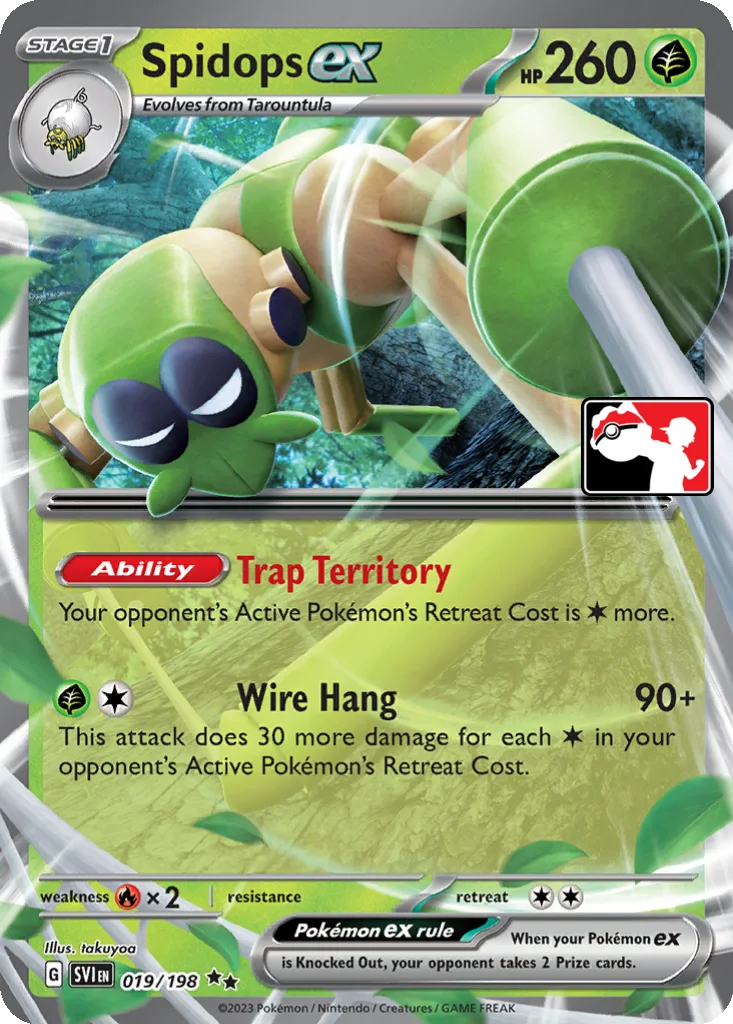 Spidops ex 019/198 Scarlet & Violet (Play! Pokémon)