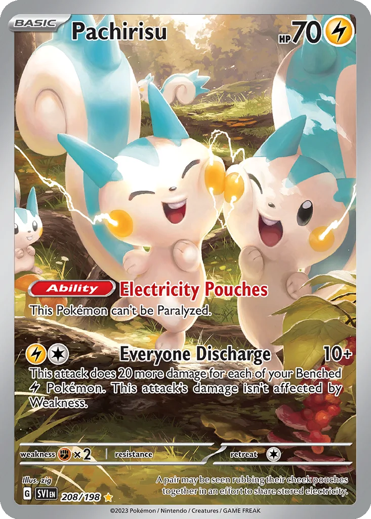 Pachirisu 208/198 Scarlet & Violet (Holo)