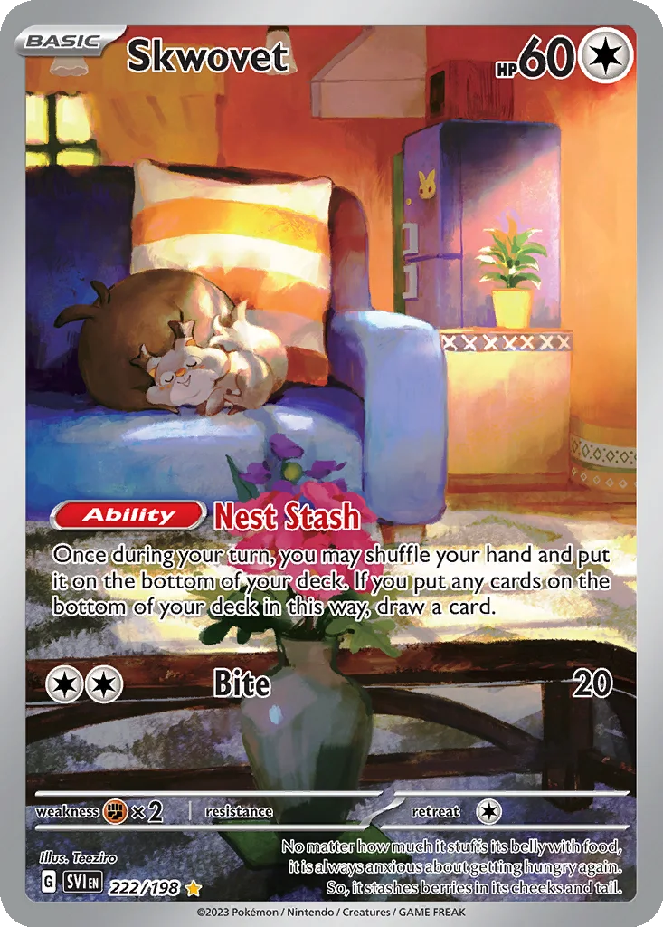 Skwovet 222/198 Scarlet & Violet (Holo)