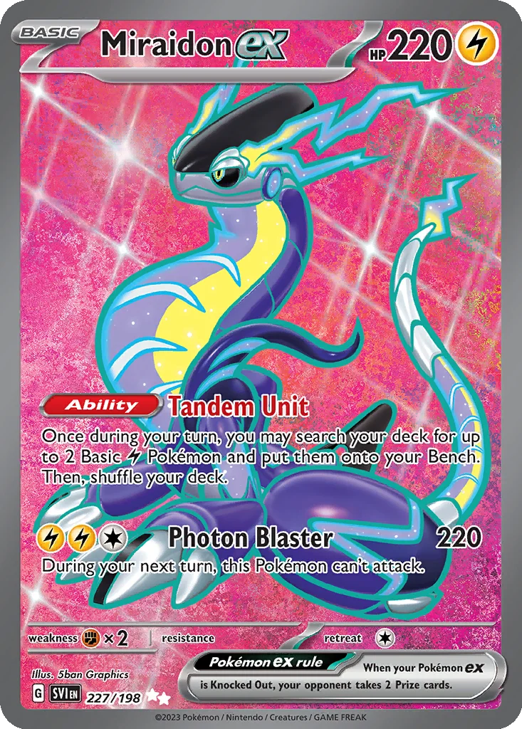Miraidon ex 227/198 Scarlet & Violet (Holo)