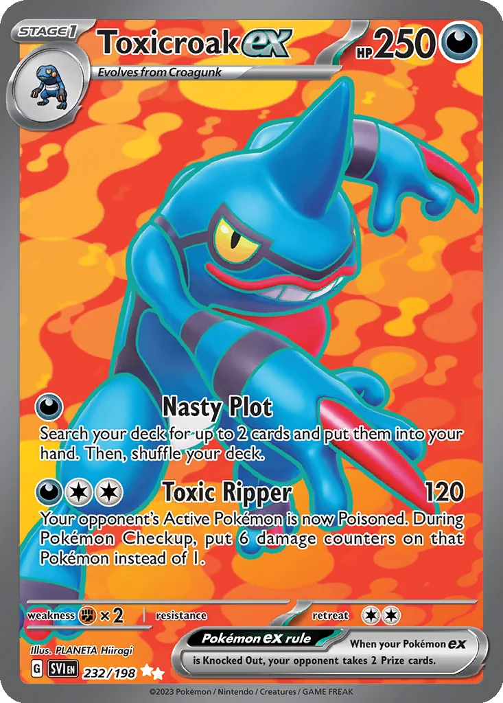 Toxicroak ex 232/198 Scarlet & Violet (Holo)