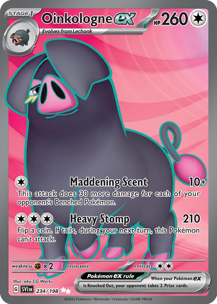 Oinkologne ex 234/198 Scarlet & Violet (Holo)