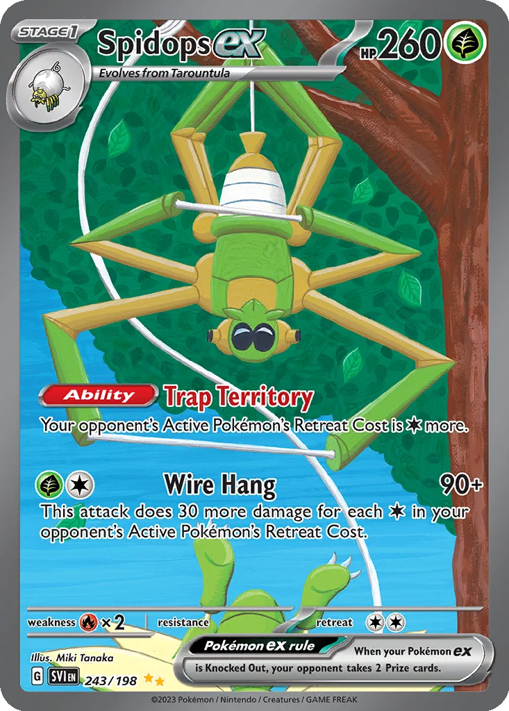 Spidops ex 243/198 Scarlet & Violet (Holo)