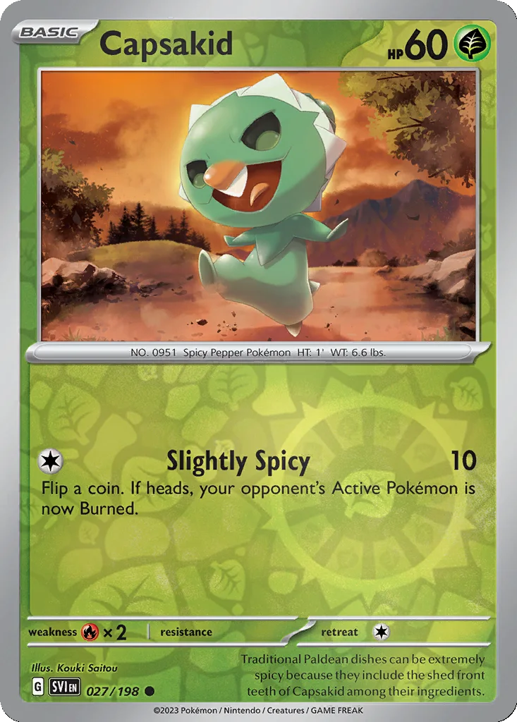 Capsakid 027/198 Scarlet & Violet (Reverse holo)