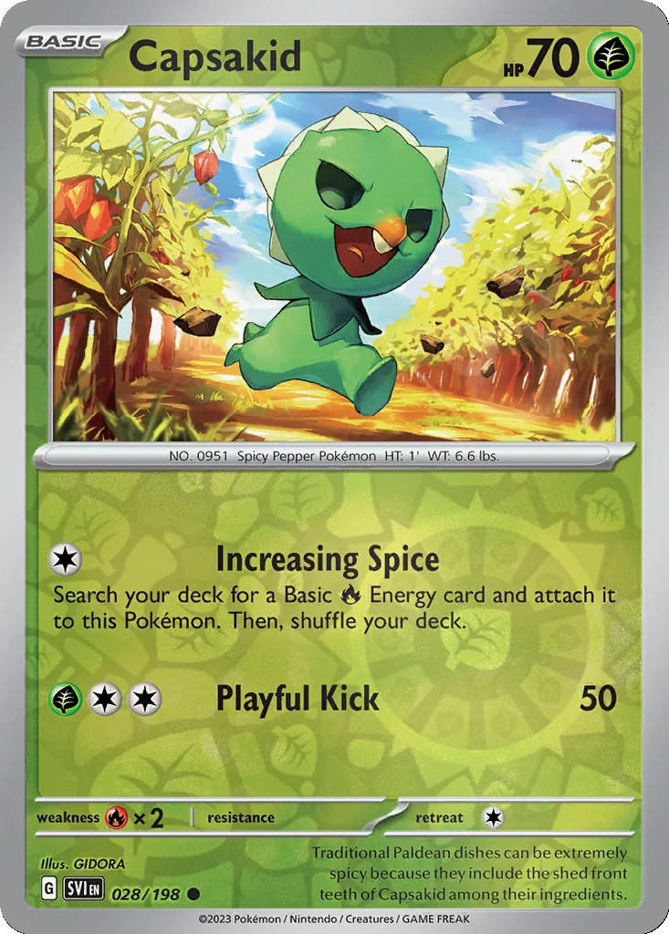 Capsakid 028/198 Scarlet & Violet (Reverse holo)