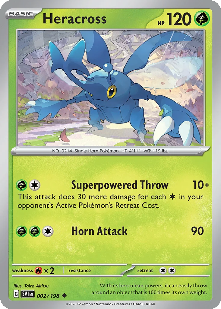 Heracross 002/198 Scarlet & Violet (Normal)