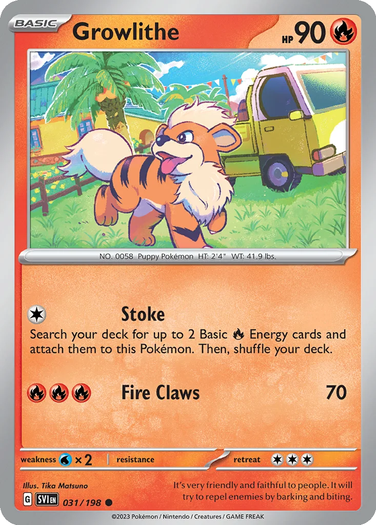 Growlithe 031/198 Scarlet & Violet (Normal)