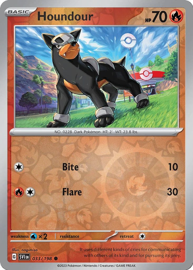 Houndour 033/198 Scarlet & Violet (Reverse holo)