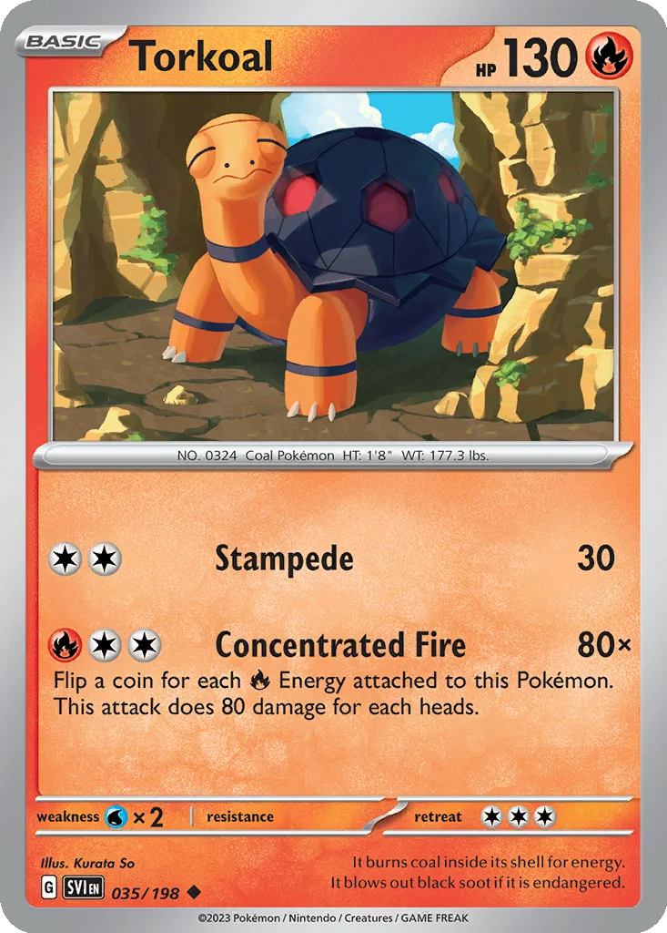 Torkoal 035/198 Scarlet & Violet (Normal)