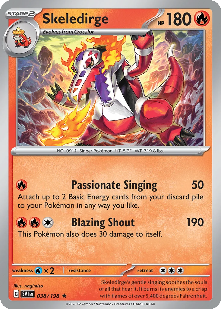 Skeledirge 038/198 Scarlet & Violet (Non-Holo)