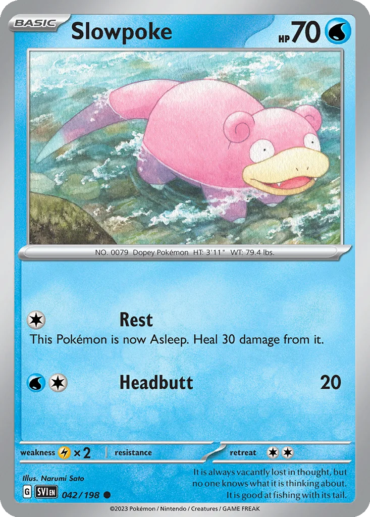Slowpoke 042/198 Scarlet & Violet (Normal)